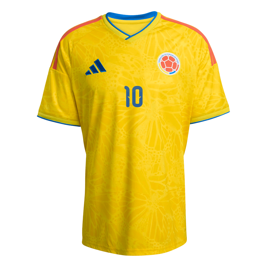 JAMES #10 Maillot de Foot Domicile Homme Colombie Coupe du Monde 2026