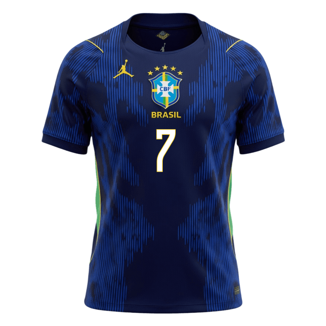 MAILLOT DE FOOTBALL EXTÉRIEUR BRESIL COUPE DU MONDE 2026 HOMME VINI JR. #7