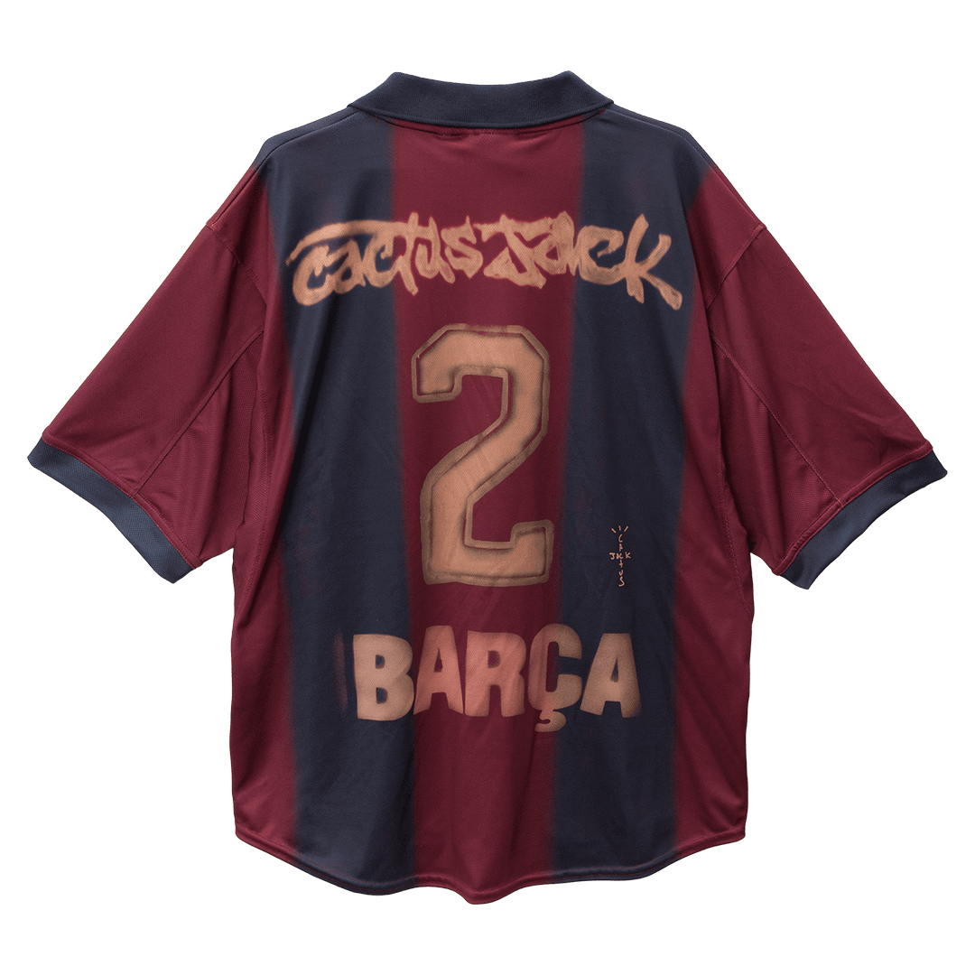 Maillot de foot domicile rétro FC Barcelone homme 2000/01