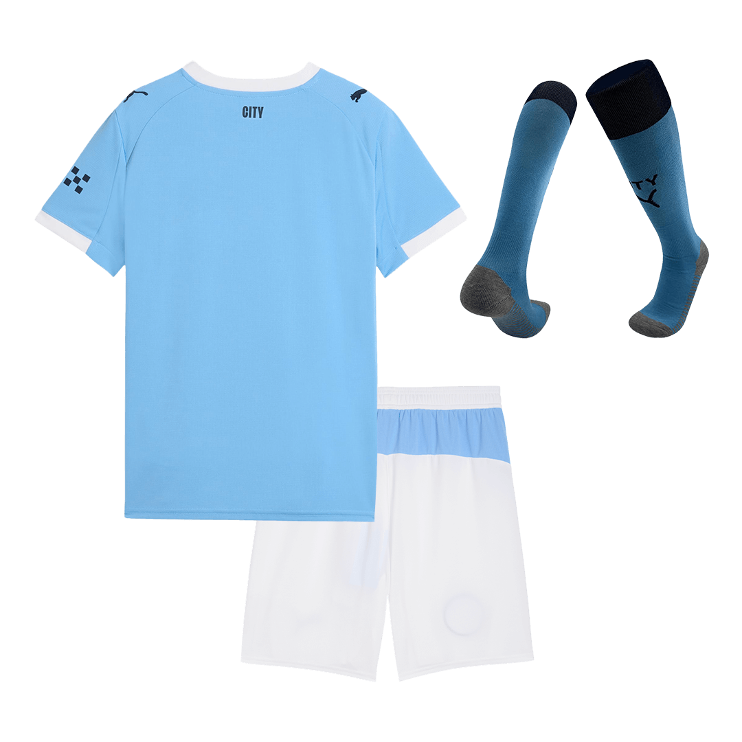 Kit complet de football domicile Manchester City 2025/26 pour enfant
