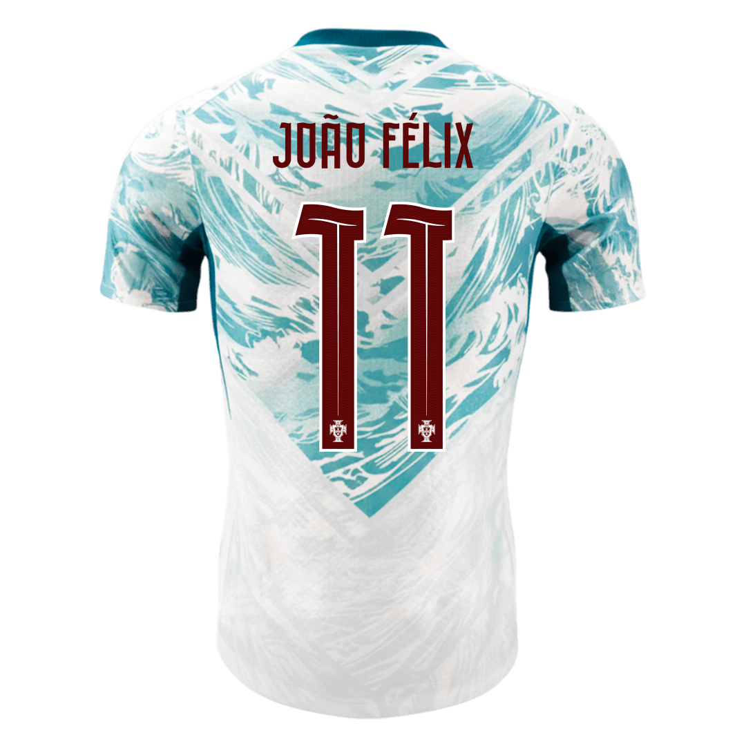 Maillot de football extérieur JOÃO FÉLIX #11 Portugal Coupe du Monde 2026 pour homme - Version joueur - Coupe ajustée