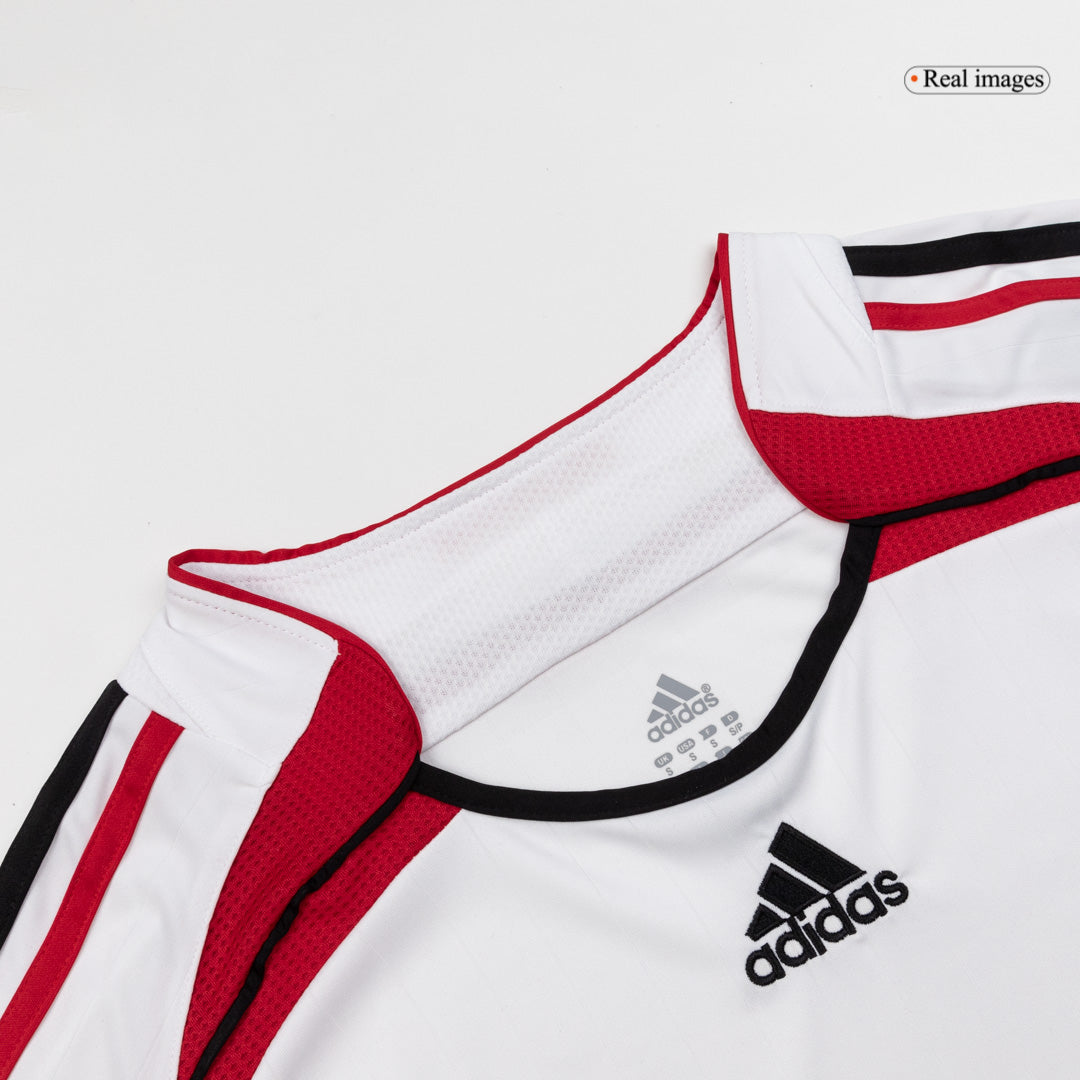 Maillot de foot rétro manches longues extérieur AC Milan 2006/07 pour homme