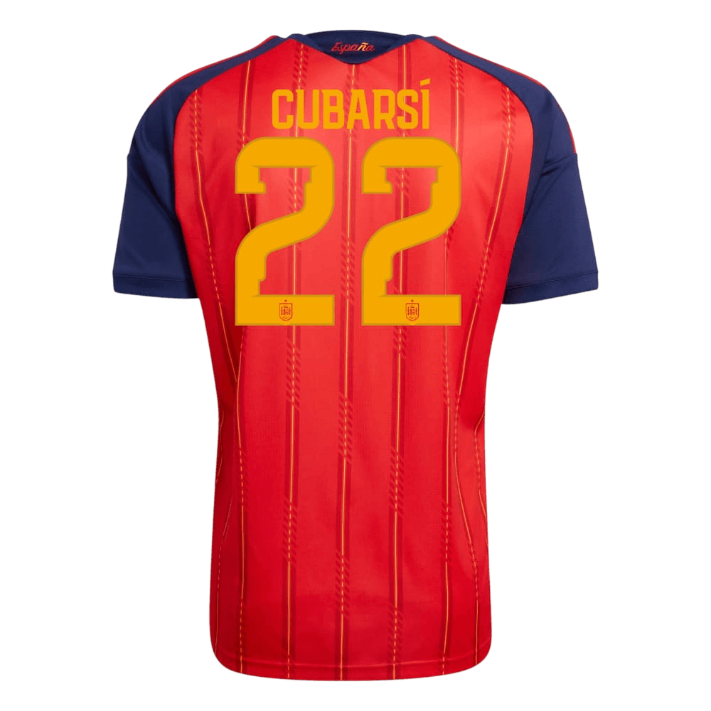 CUBARSÍ #22 Men's Spain World Cup 2026 Champion Edition Home Soccer Jersey