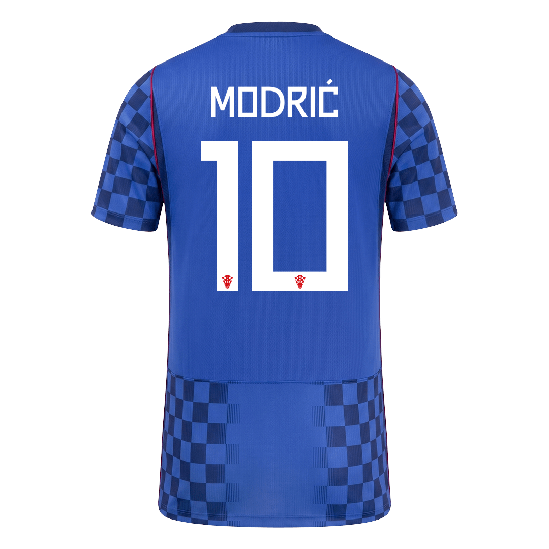 MODRIĆ #10 Men's Croatia World Cup 2026 Player Version Away Soccer Jersey - Slim Fit