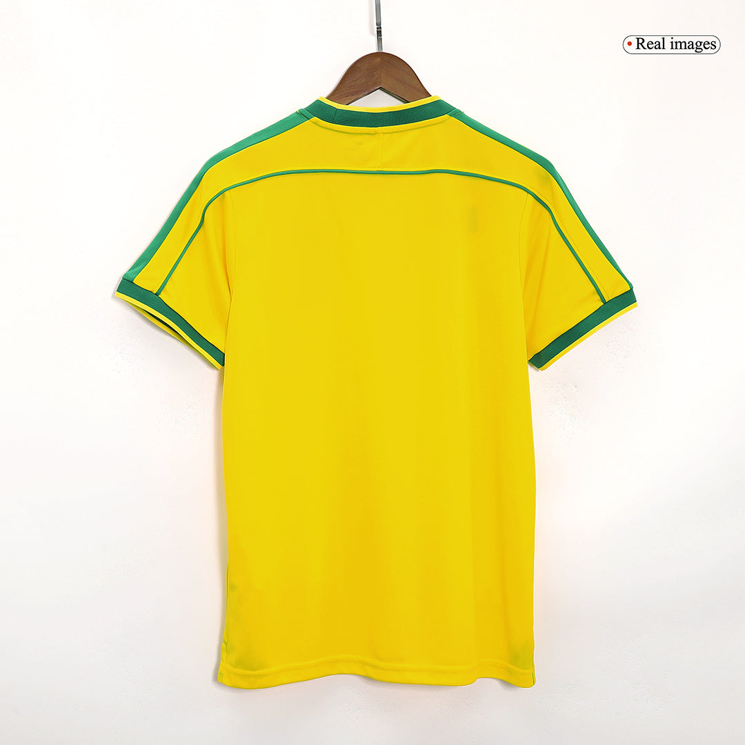 Maillot de foot domicile rétro pour homme Brésil 1998