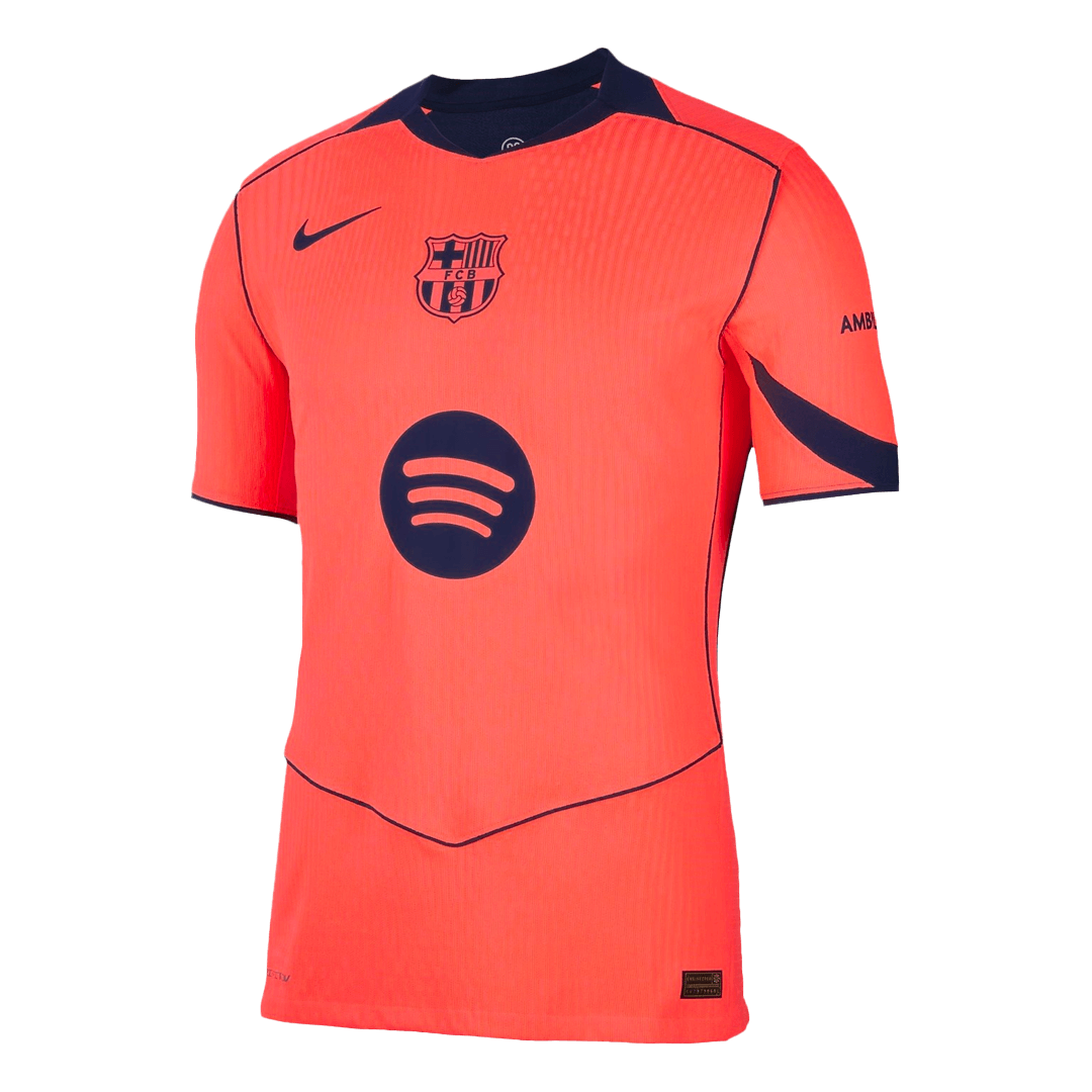 Maillot de football LDC 2025/26 du FC Barcelone pour homme LEWANDOWSKI #9 – Troisième maillot, version joueur – Coupe ajustée
