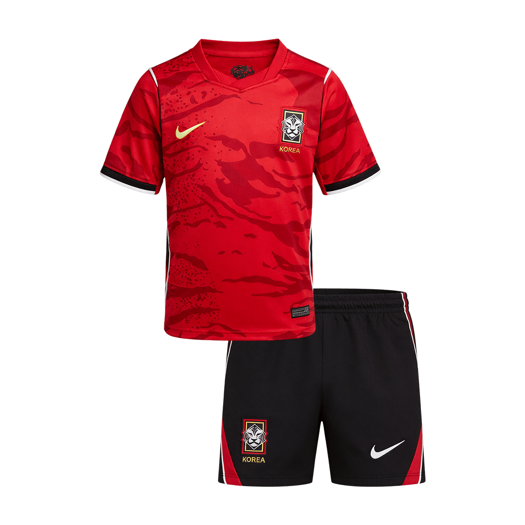 Maillot et short de football domicile Corée du Sud Coupe du Monde 2026 pour enfant
