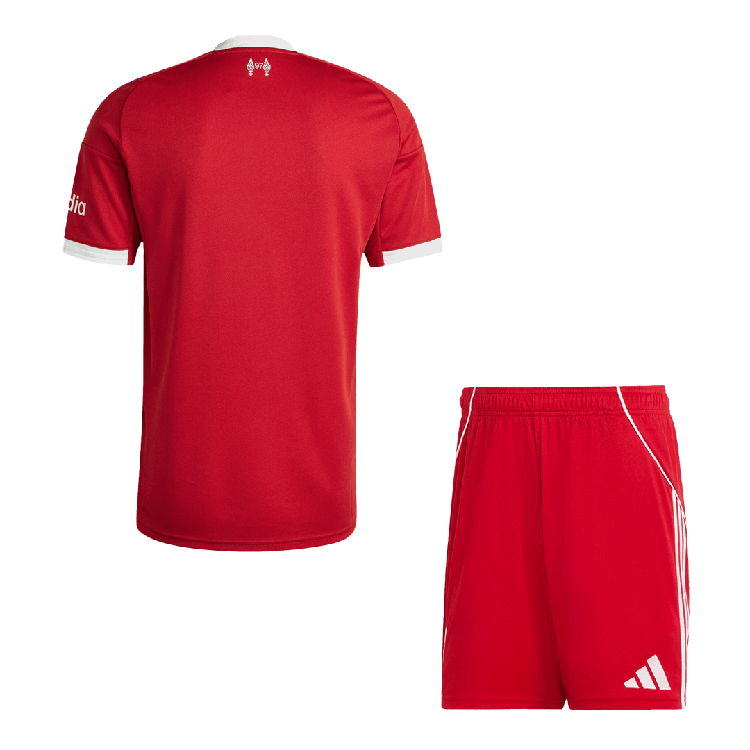 Ensemble maillot de football domicile Liverpool 2025/26 pour homme