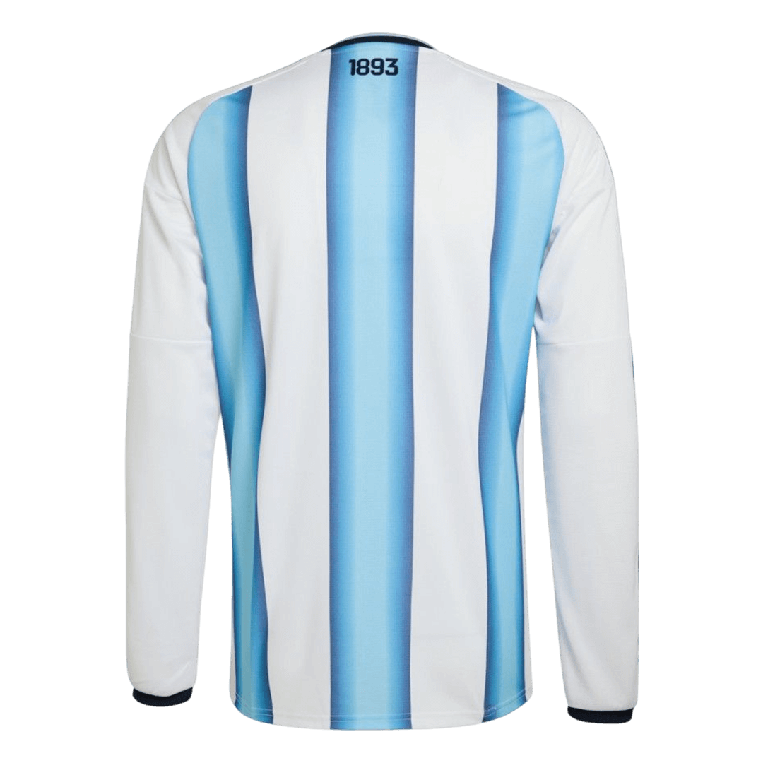 Maillot de football domicile manches longues Argentine Coupe du Monde 2026 pour homme