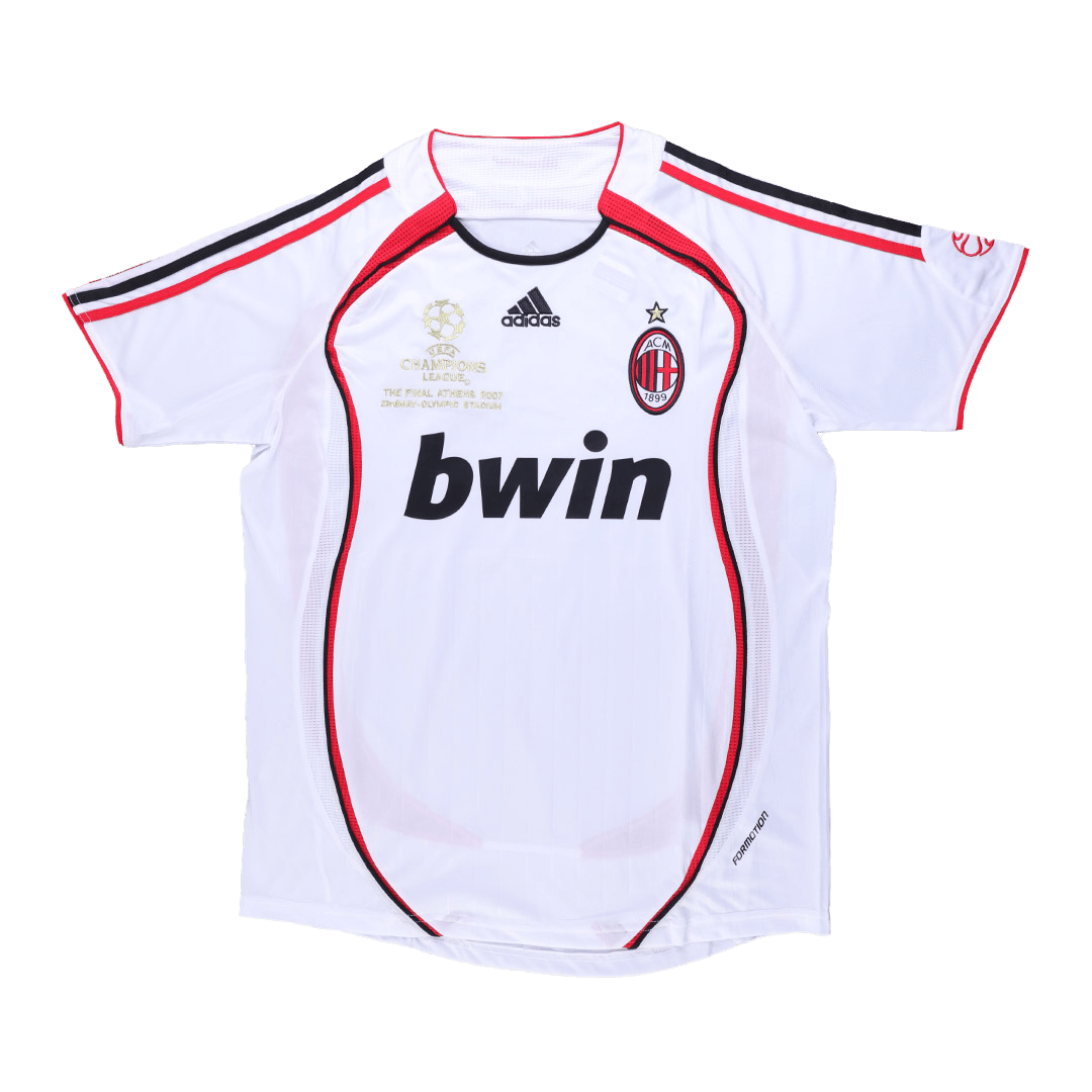Maillot de football Rétro RONALDO #99 AC Milan UCL 2006/07 Extérieur Homme