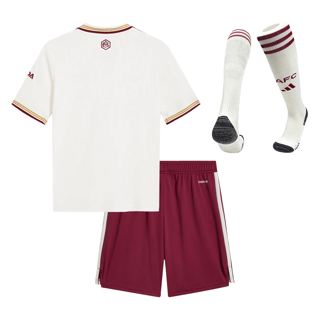 Ensemble complet maillot de foot enfant Arsenal troisième extérieur 2025/26