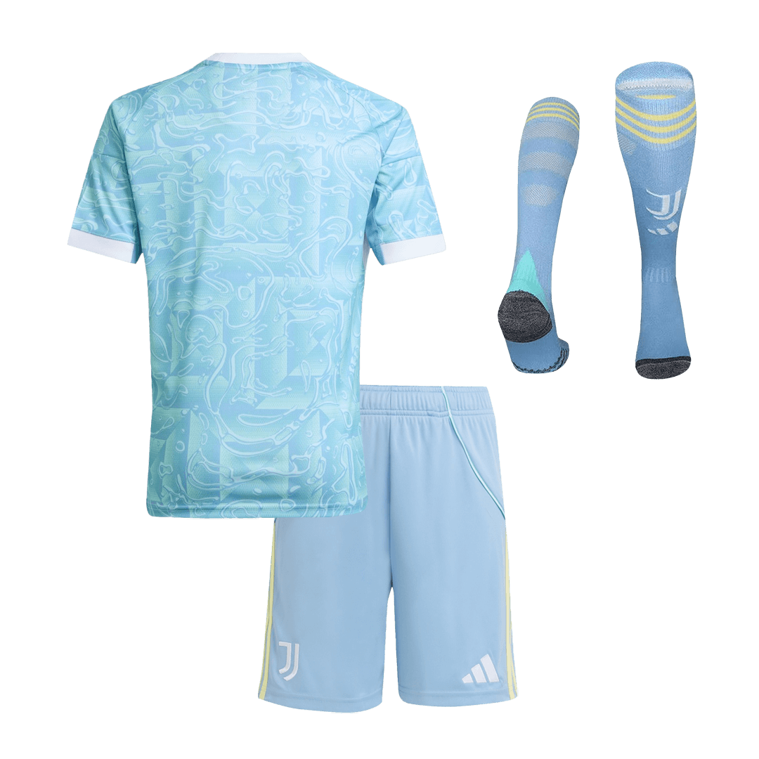 Kit de football complet pour enfant Juventus extérieur 2025/26
