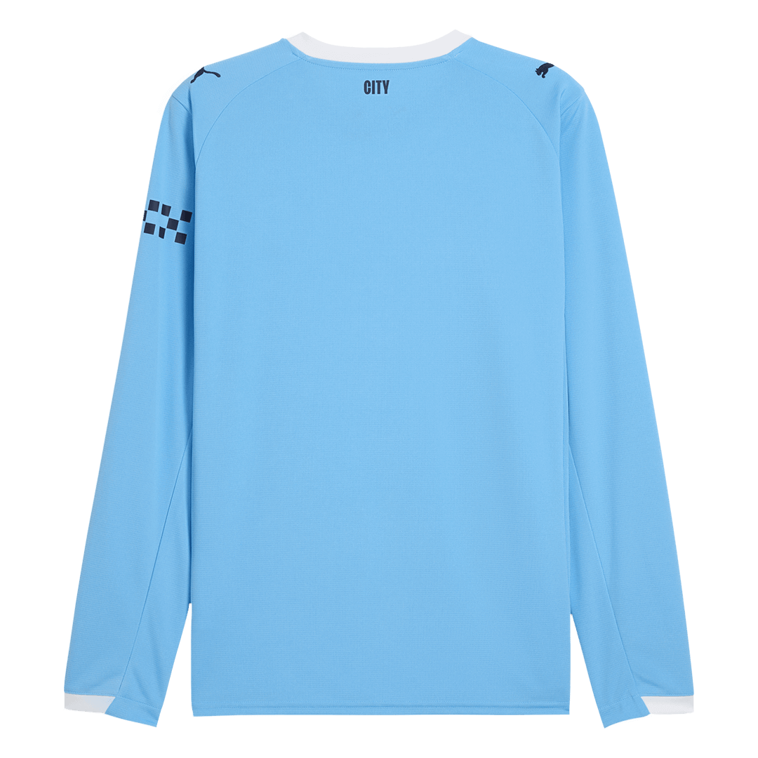 Maillot de football domicile à manches longues Manchester City 2025/26 pour homme