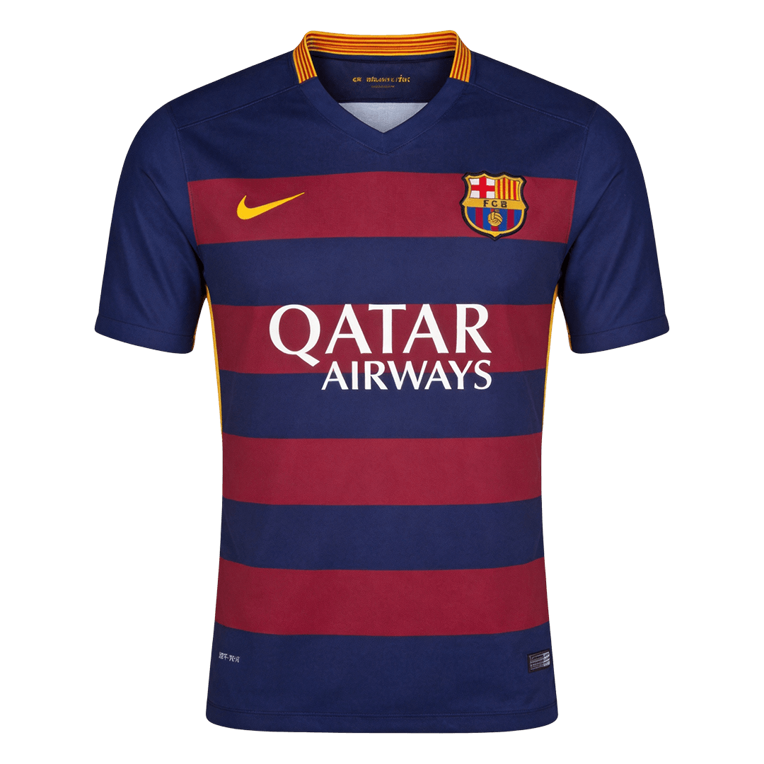 Maillot de football domicile rétro Barcelone 2015/16 pour homme