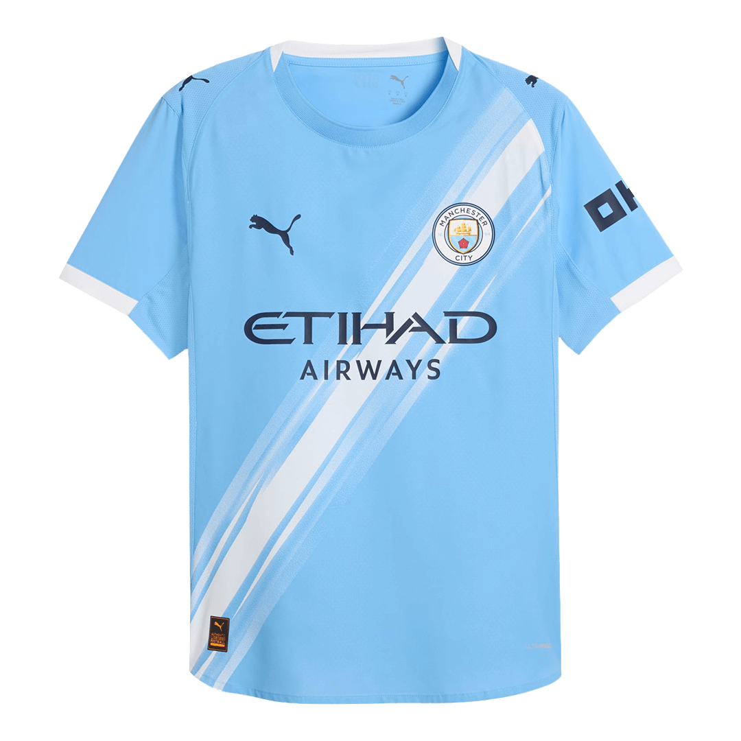 Maillot de Foot Domicile HAALAND #9 Manchester City Coupe du Monde 2025/26 pour Homme - Version Joueur - Coupe Ajustée