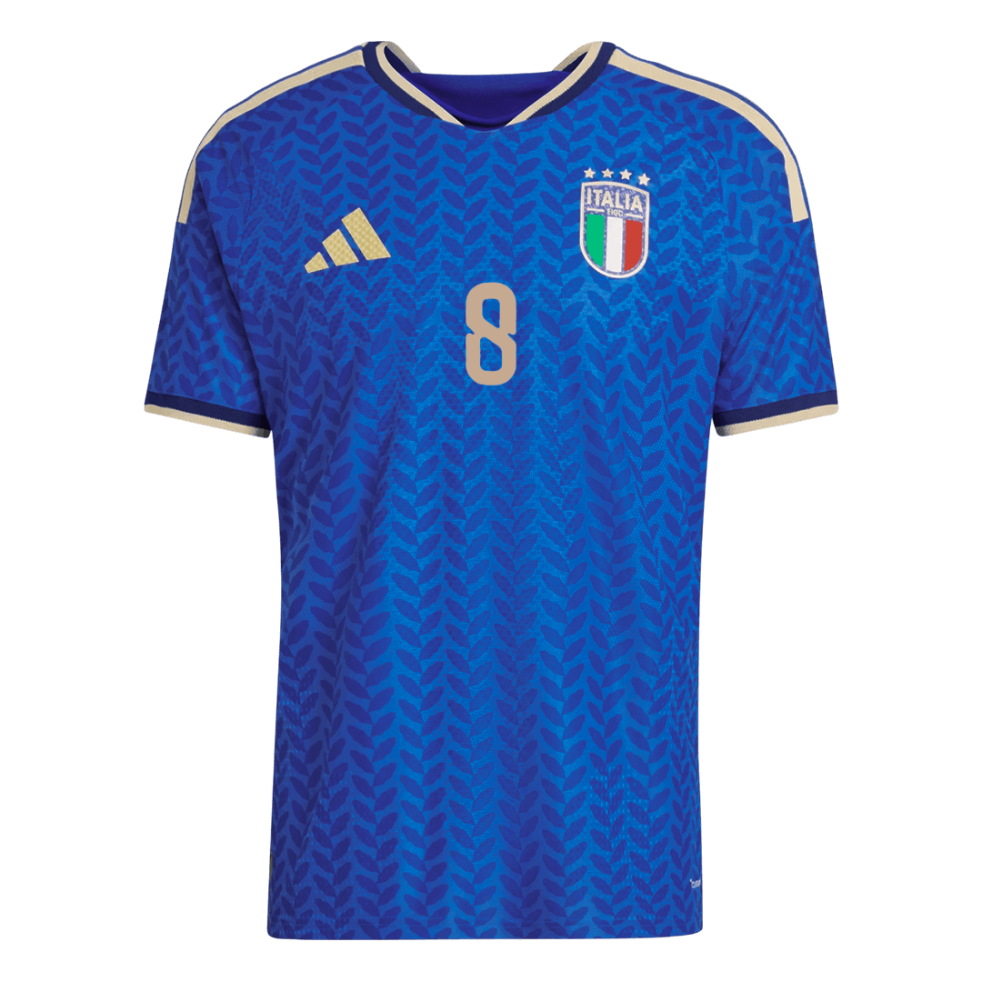 Maillot de football domicile homme Italie Coupe du Monde 2026 TONALI #8 version joueur - Coupe ajustée