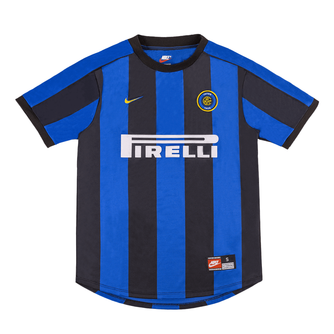 Maillot de football domicile homme Inter Milan 1999/00 Rétro RONALDO #9