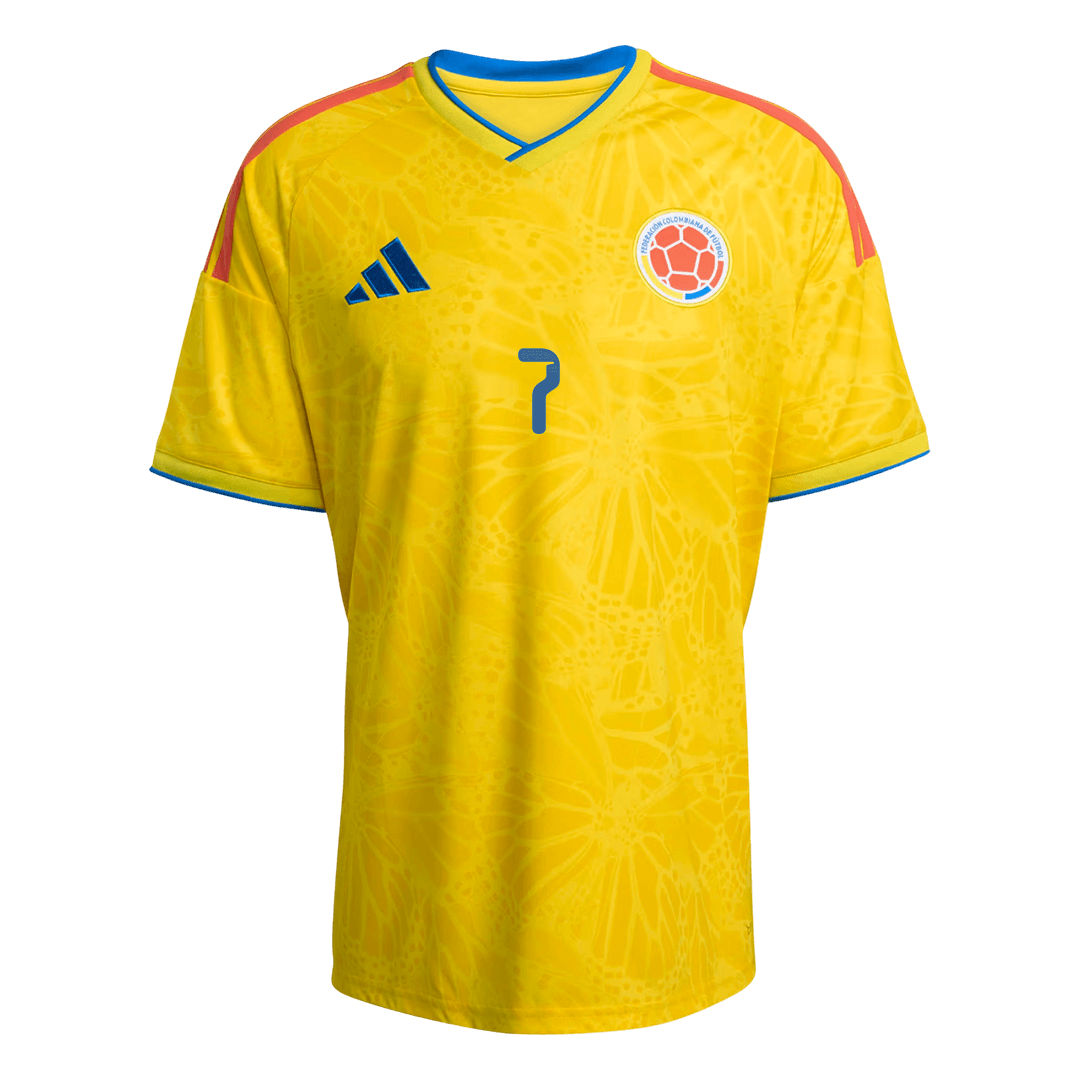 Maillot de Foot Domicile Colombie Coupe du Monde 2026 Homme LUIS DÍAZ #7