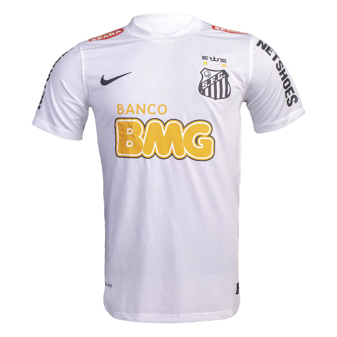 Maillot de football domicile Santos FC 2012 rétro pour homme NEYMAR JR #11