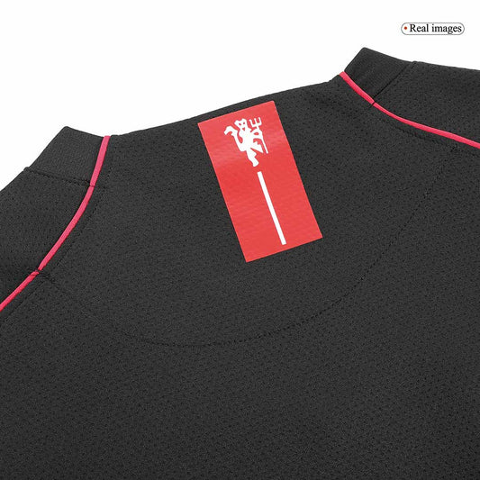 Retro ROONEY #10 Men's Manchester United 2007/08 Away Long Sleeve Soccer Jersey