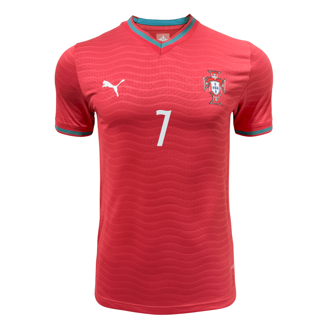 Maillot de Foot Domicile Homme Portugal Coupe du Monde 2026 Joueur Ronaldo #7 - Coupe Ajustée