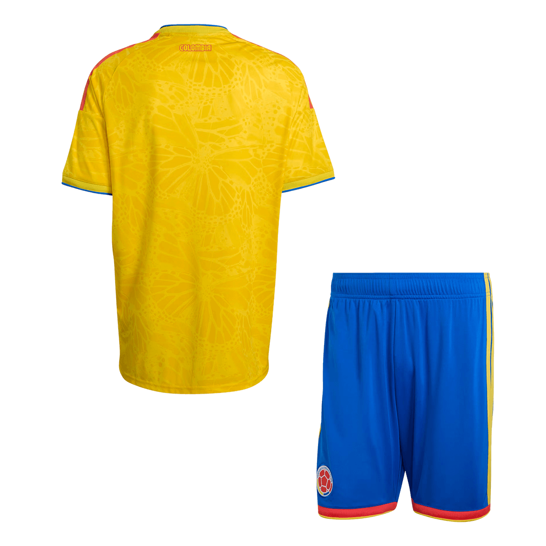 Ensemble maillot de football domicile pour homme Colombie Coupe du Monde 2026