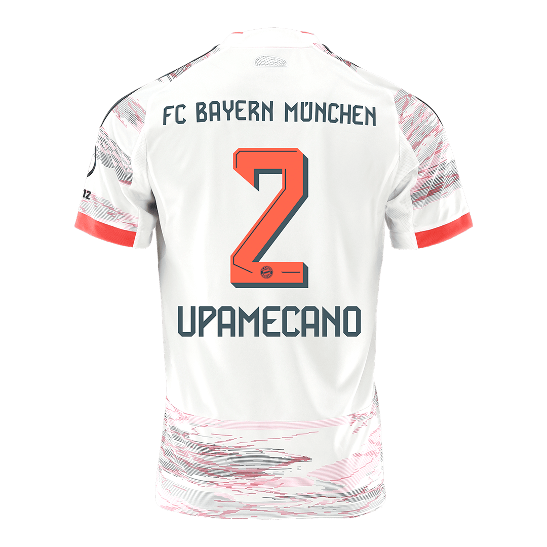 Maillot de foot extérieur UPAMECANO #2 Homme Bayern Munich 2025/26