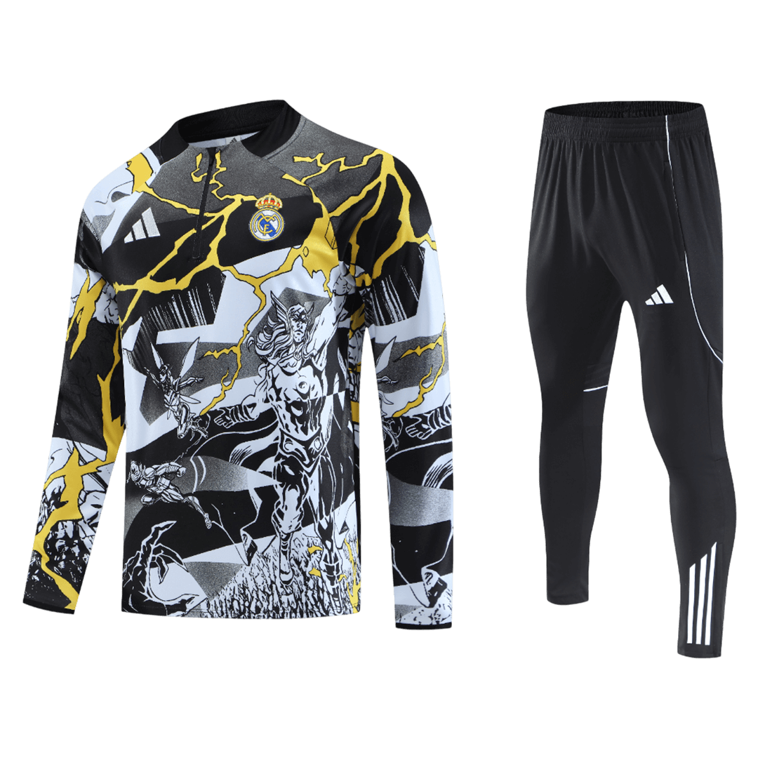 Kid's Real Madrid 2025/26 Zipper Sweatshirt Kit