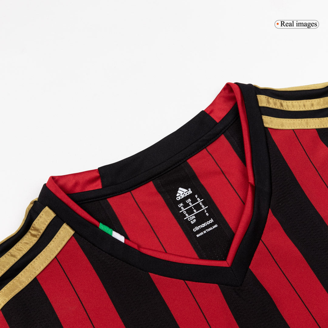 Maillot de football rétro AC Milan domicile manches longues 2013/14 pour homme