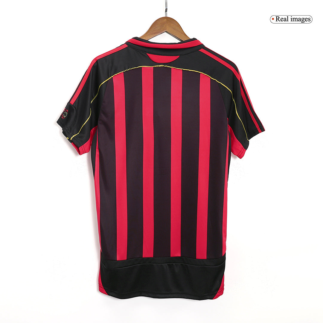 Maillot de foot domicile rétro AC Milan 2006/07 pour homme