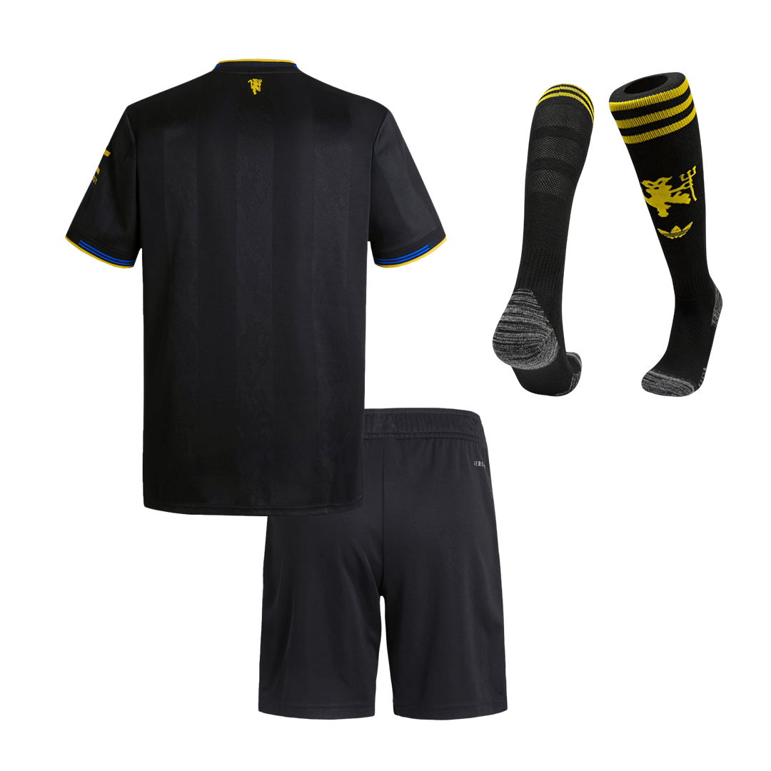 Maillot de football enfant Manchester United Troisième Extérieur 2025/26 Kit Complet