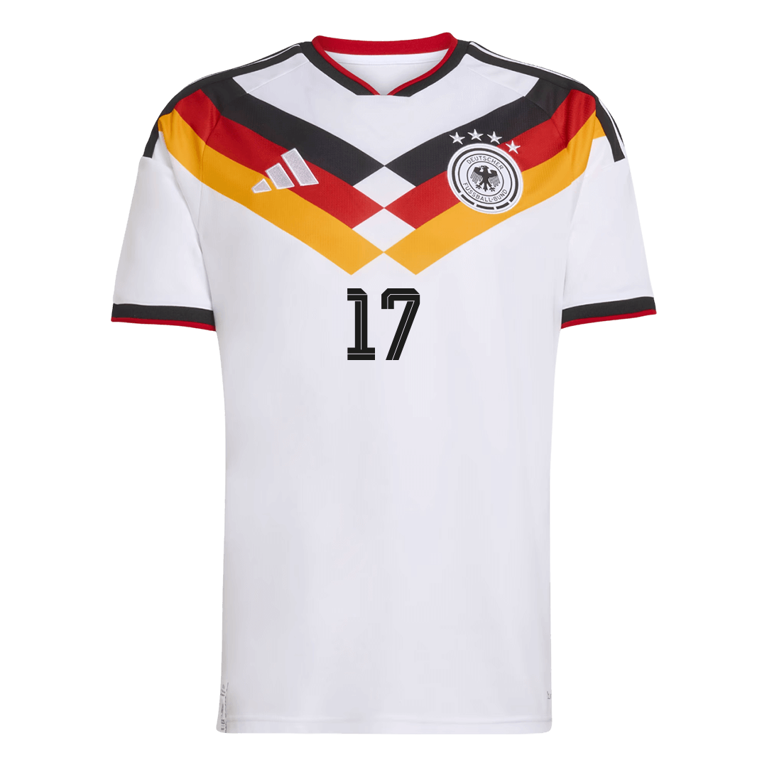 Maillot de Foot Domicile Homme Allemagne Coupe du Monde 2026 WIRTZ #17