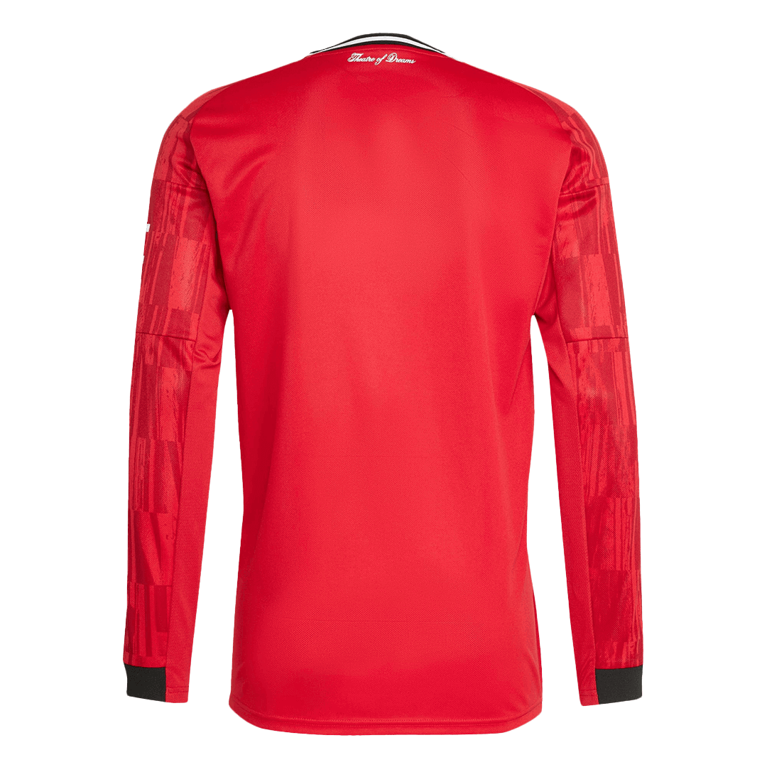 Maillot de foot à manches longues domicile Manchester United 2025/26 pour homme