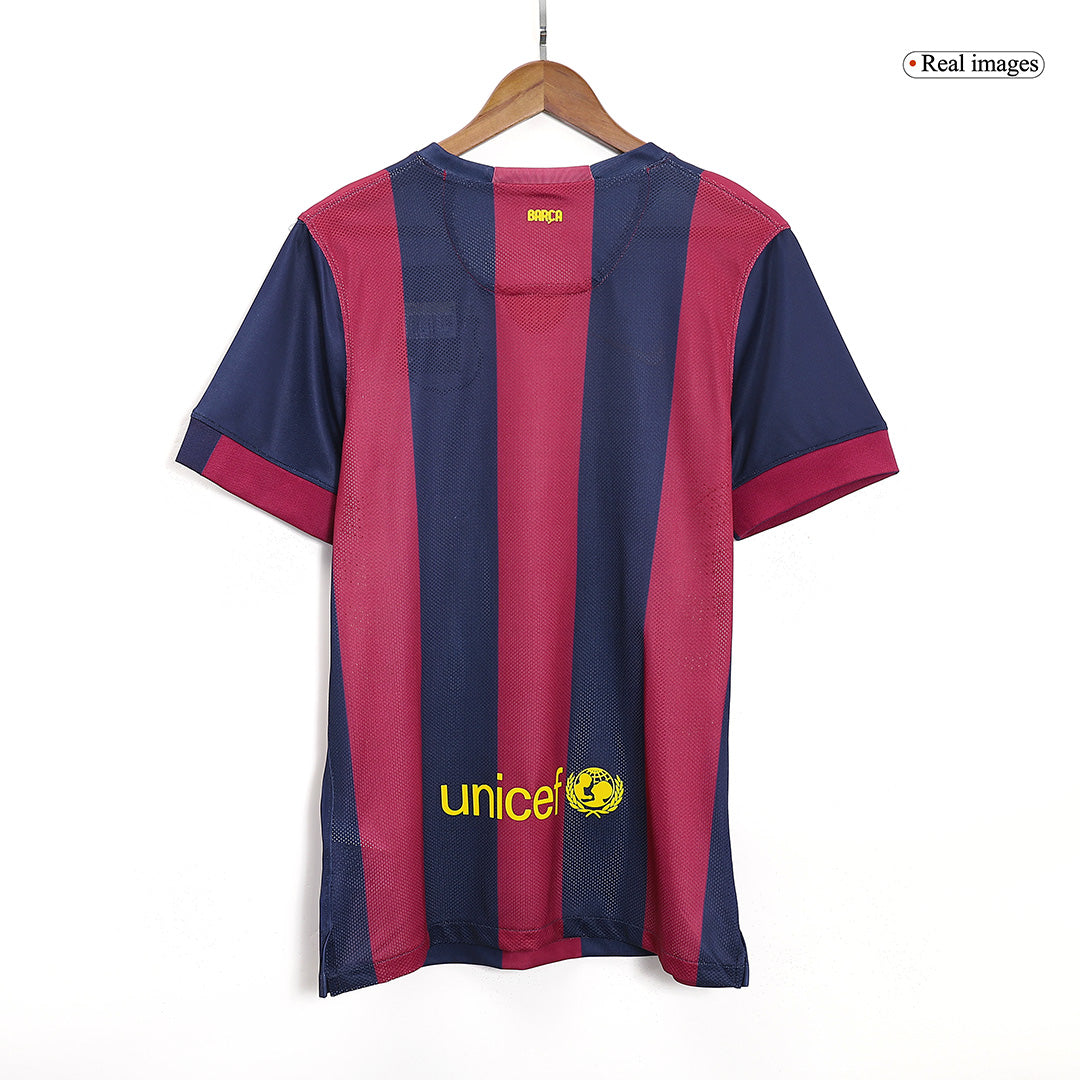 Retro Men's Barcelona 2014/15 Home Soccer Jersey