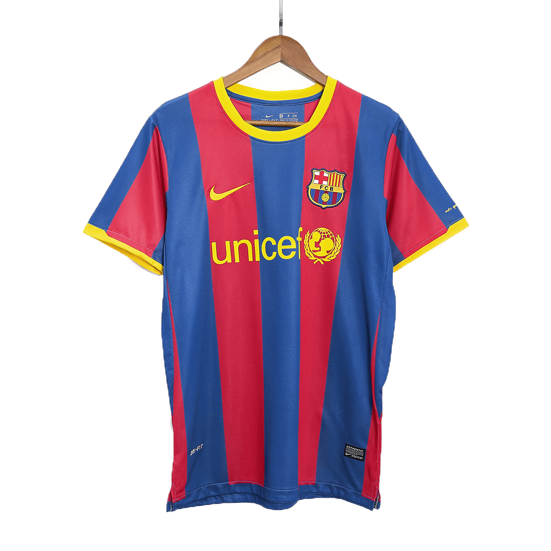 Maillot de foot domicile rétro XAVI #6 Barcelone 2010/11 pour homme