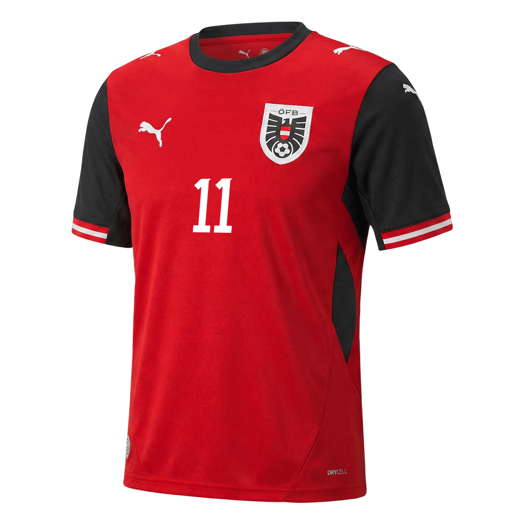 Maillot de foot domicile Homme Autriche Coupe du Monde 2026 GREGORITSCH #11