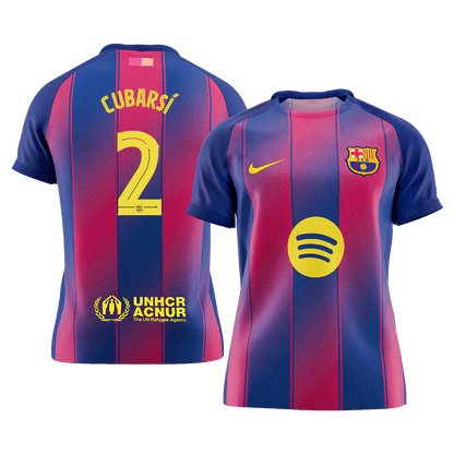 Maillot de foot CUBARSÍ #2 domicile Barcelone LDC 2025/26 homme [PREMIUM]