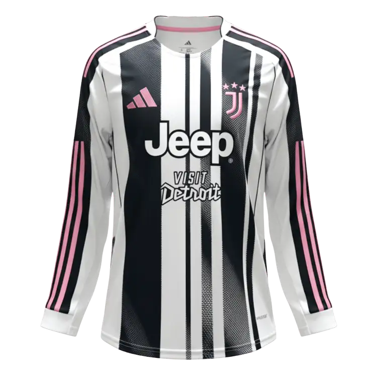 Maillot de foot domicile manches longues Juventus 2025/26 pour homme