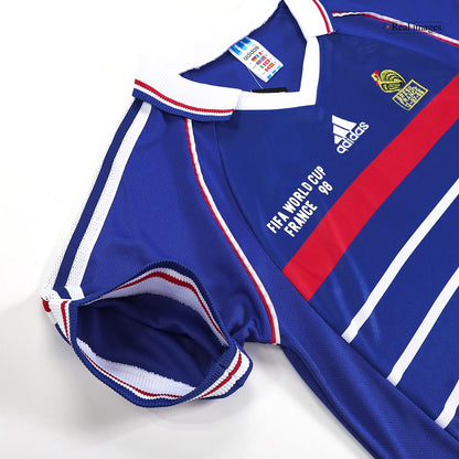 Maillot de football rétro domicile homme France Coupe du Monde 1998 HENRY #12