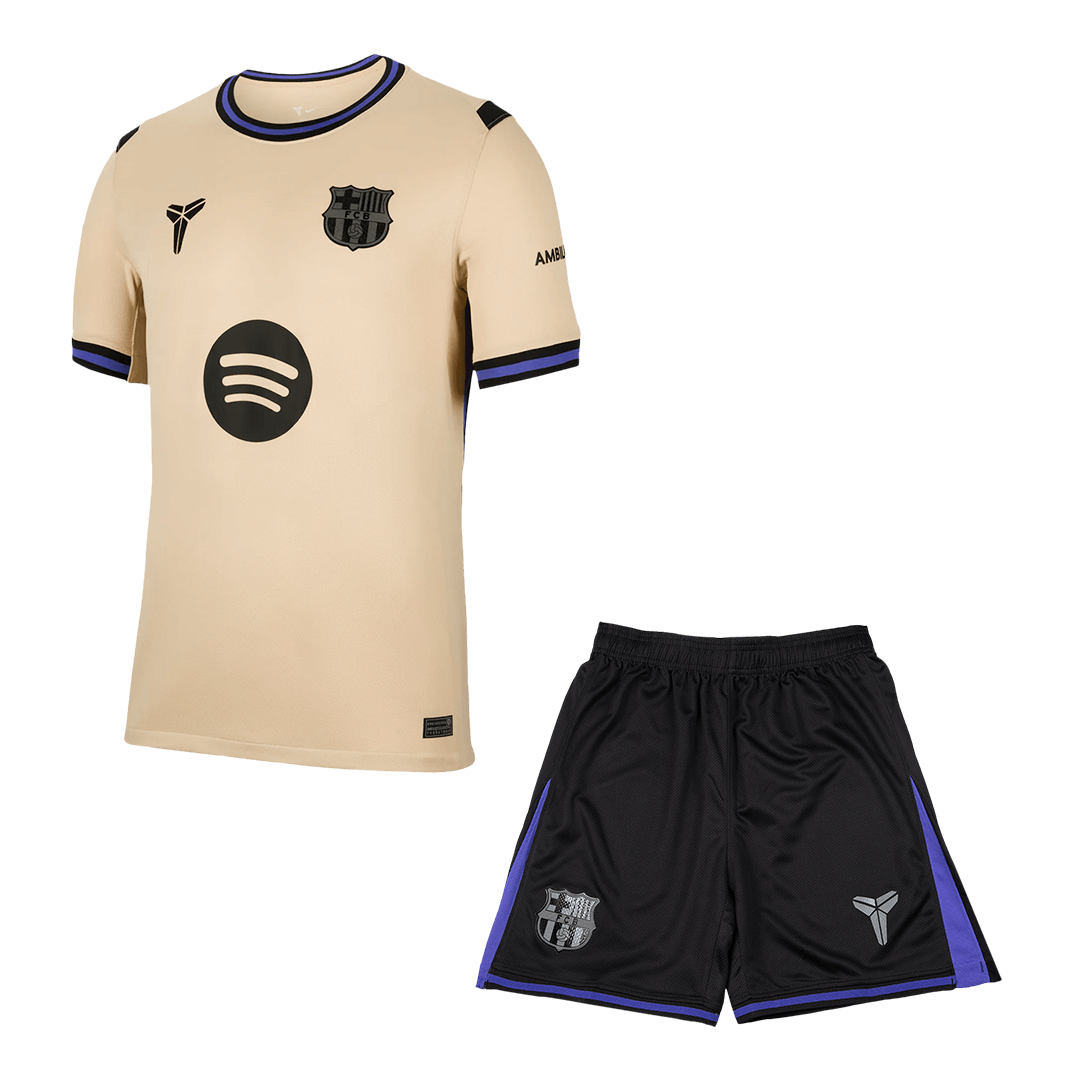 Ensemble maillot et short de football extérieur Barcelone 2025/26 pour homme