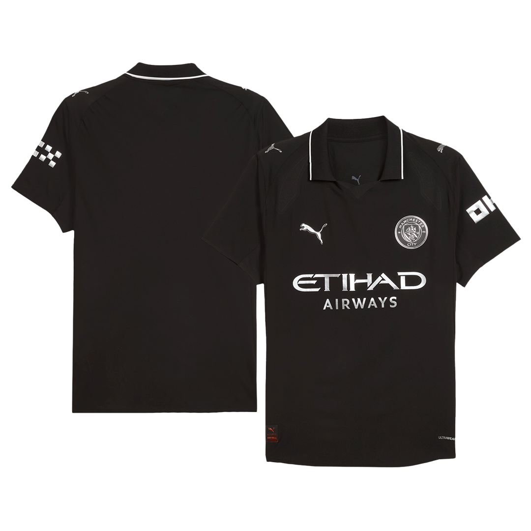 Maillot de foot extérieur Manchester City 2025/26 pour homme - Version joueur - Coupe ajustée