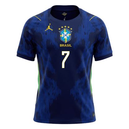 MAILLOT DE FOOTBALL EXTÉRIEUR BRESIL COUPE DU MONDE 2026 HOMME VINI JR. #7