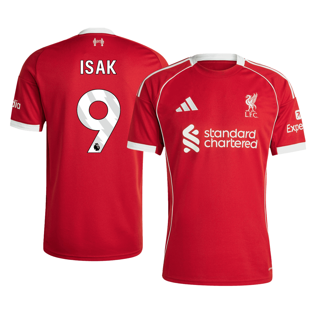 Maillot de foot domicile homme Liverpool 2025/26 ISAK #9