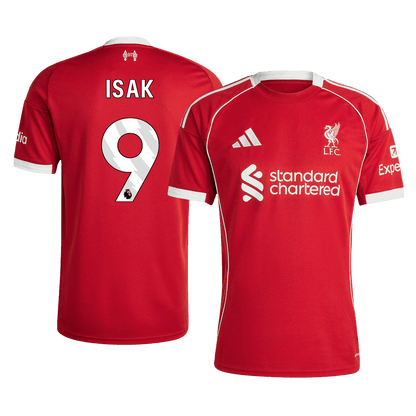 Maillot de foot domicile homme Liverpool 2025/26 ISAK #9