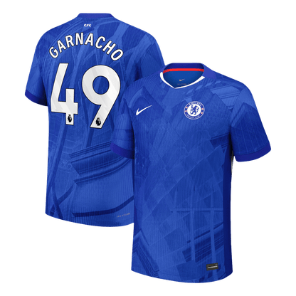 GARNACHO #49 Maillot de Foot Domicile Homme Chelsea 2025/26 Version Joueur - Coupe Ajustée