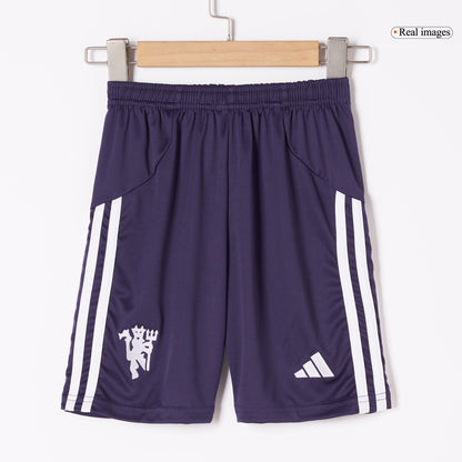 Maillot de football extérieur Manchester United 2025/26 pour enfant