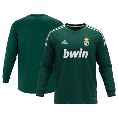 Maillot de football rétro Real Madrid 2012/13 extérieur troisième manches longues pour homme