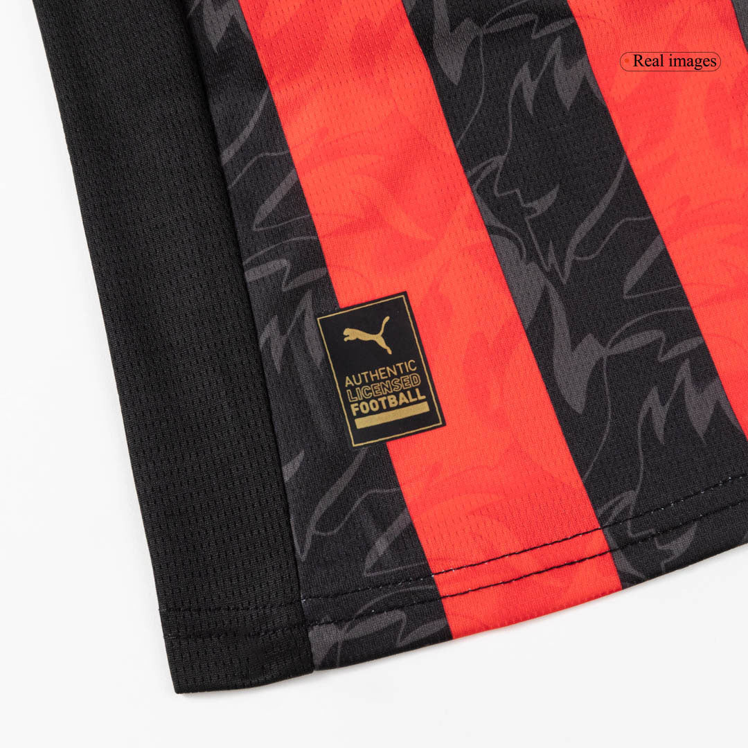 Ensemble complet maillot de foot domicile enfant AC Milan 2025/26