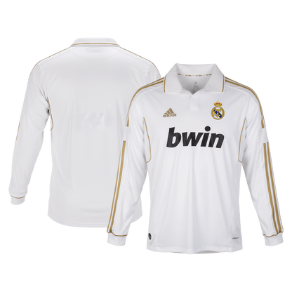 Maillot de football rétro domicile Real Madrid 2011/12 manches longues pour homme