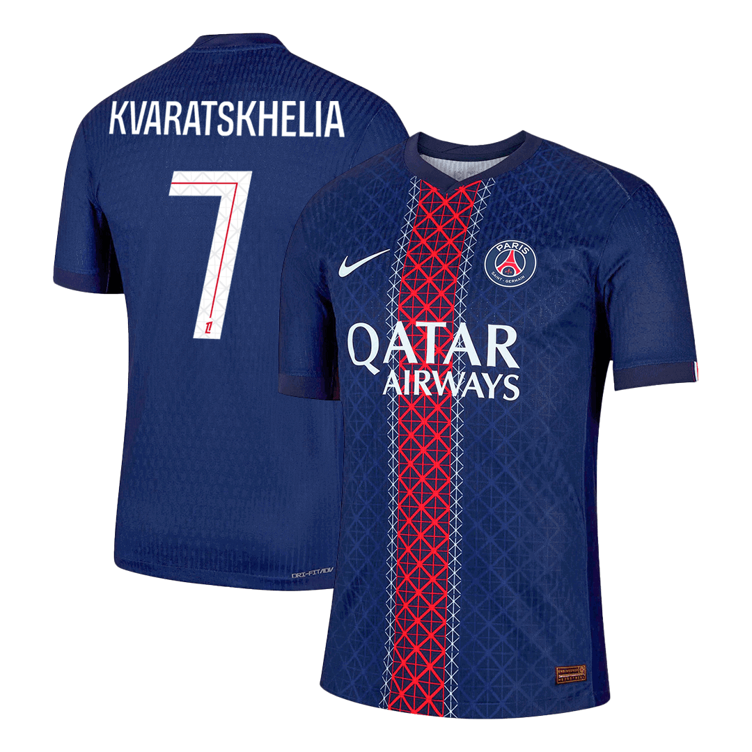 Maillot de foot domicile homme KVARATSKHELIA #7 PSG saison 2025/26 - Version joueur - Coupe ajustée
